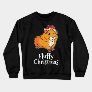 Fluffy Christmas Merry Christmas Hamster Crewneck Sweatshirt